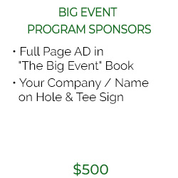 Big Event Program Sponsors